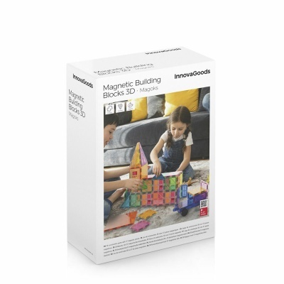 Blocos de Construção Magnéticos 3D Magoks InnovaGoods 57 Peças