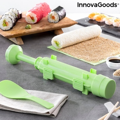 Conjunto de sushi com receitas Suzooka InnovaGoods 3 Peças