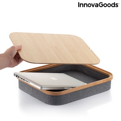 Mesa para Portátil com Bandeja de Armazenamento Larage InnovaGoods