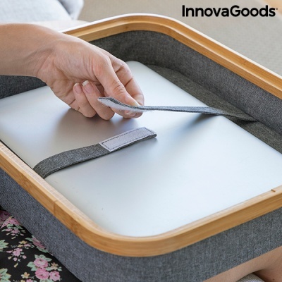 Mesa para Portátil com Bandeja de Armazenamento Larage InnovaGoods