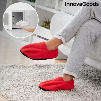 Chinelos Aquecíveis no Micro-Ondas InnovaGoods Vermelho