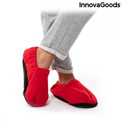 Chinelos Aquecíveis no Micro-Ondas InnovaGoods Vermelho