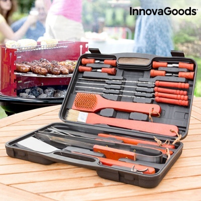 Maleta Grelhador Barbecase InnovaGoods 18 Peças