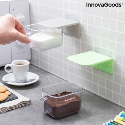 Recipientes de Cozinha Adesivos e Amovíveis Handstore InnovaGoods 2 Unidades