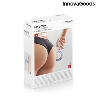 Aparelho de Massagem Anticelulítico por Cavitação Ultrassónica com Infravermelhos e Eletroestimulação 3 em 1 CellyMax InnovaGood - InnovaGoods