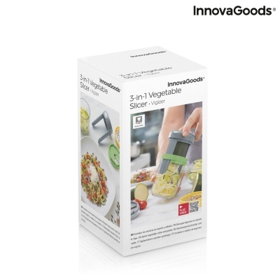 Cortador de Legumes em Espiral e Ralador com Receitas Vigizer InnovaGoods