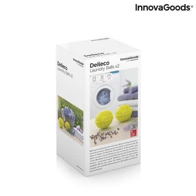 Bolas sem Detergente para Lavar Roupa Delieco InnovaGoods Pack de 2 uds