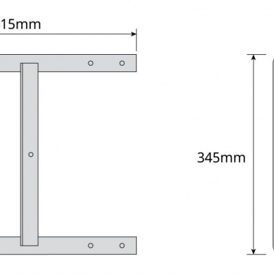 Televes Suporte Mastro Chaminé - Tubular - 2414