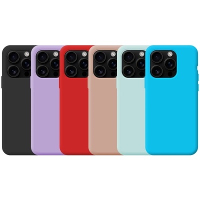 Capa Silicone Cores iPhone 16 Pro Max