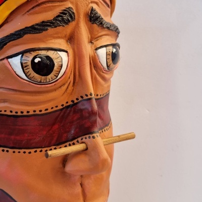 Indian, Jar with face