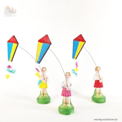 Meninos a lançar o papagaio