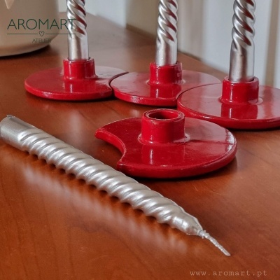 Castiçais 4 Velas do Advento em Cerâmica