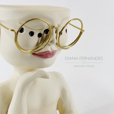 Jarra mini com óculos