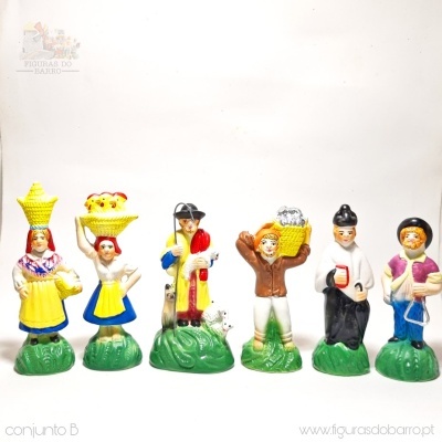 Conjunto de 12 Figuras Complementares para o Presépio Tradicional Português