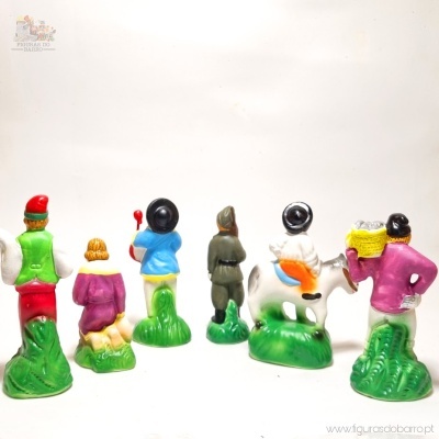 Conjunto de 6 Homens para o Presépio ou Cascata de São João