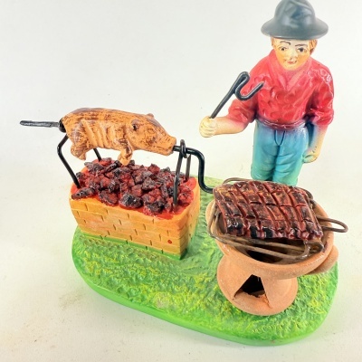 Homem Assador de Leitão