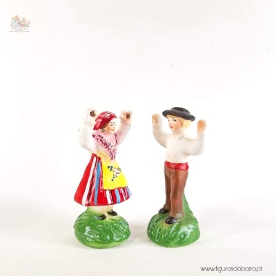 Casal de Dançarinos Ricos - Trajes Vianenses