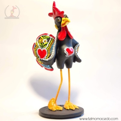 Galo Artesanal Telmo Macedo - Handmade Rooster 17cm
