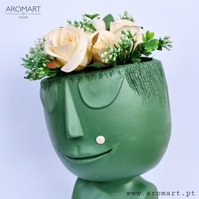 Jarra com Rosto Verde
