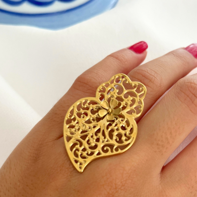 Anel Coração de Viana