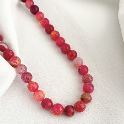 Colar pedras naturais - rosa