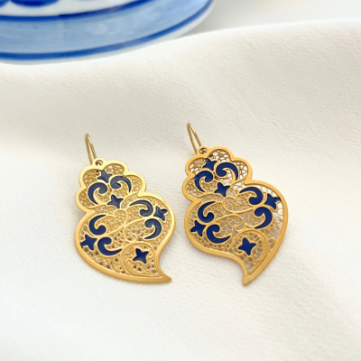 Brincos Coração Viana