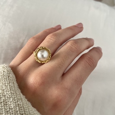 Anel pérola