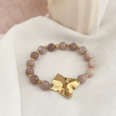 Pulseira pedras naturais