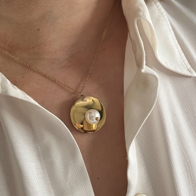 Fio medalha com pérola