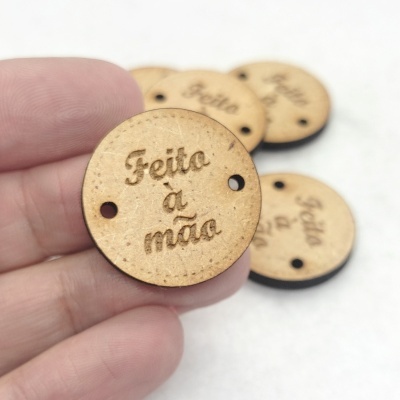 Botões redondo "Feito à mão"