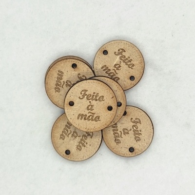 Botões redondo "Feito à mão"
