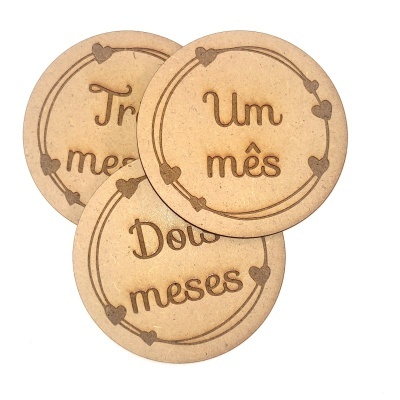 Placas de Nascimento corações