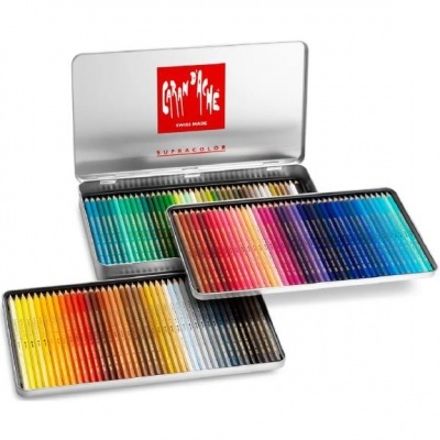 Caixa Metálica 120 lápis SupracolorII CaranDache