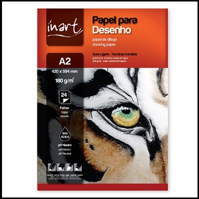 Bloco Desenho 180gr 24fls Inart