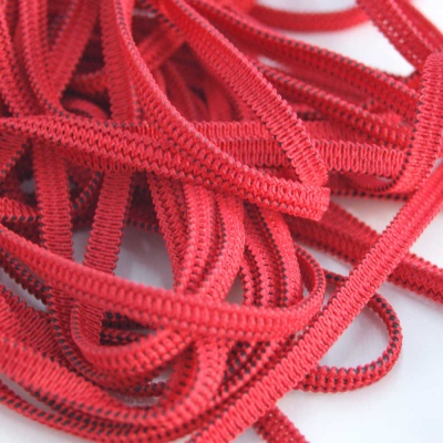 Elástico Espalmado  Vermelho 5mm