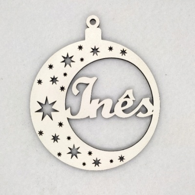 Bola de Natal com estrelinhas