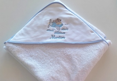 Toalha de banho Urso no avião