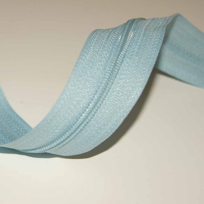 Fecho Zipper Malha 3 azul bebé