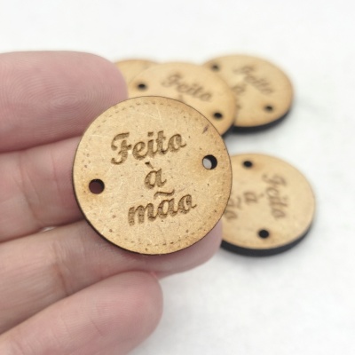 Botões redondo "Feito à mão"