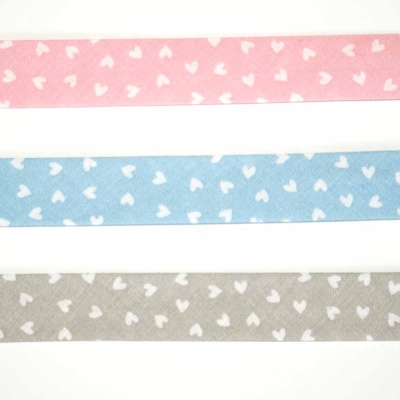 Fita de Viés 18mm corações