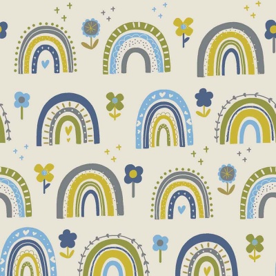 Blue Flower Rainbow - 13611