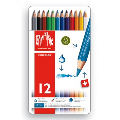 Caixa Metálica 12 FanColor CaranDache