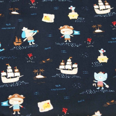 Piratas fundo azul marinho