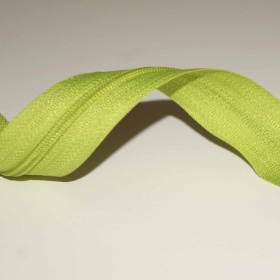 Fecho Zipper Malha 3 verde pistacho