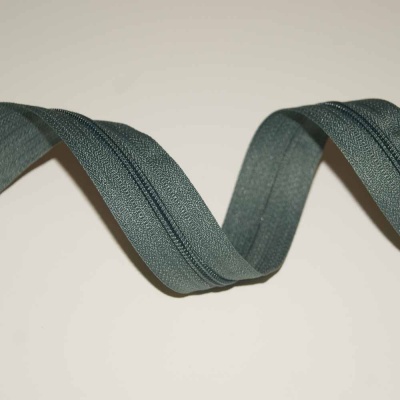 Fecho Zipper Malha 3 cinza escuro