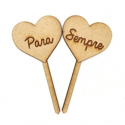 Topo de bolo "Para Sempre"