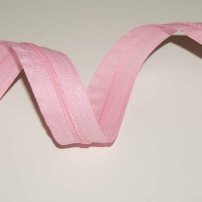 Fecho Zipper Malha 3 rosa antigo