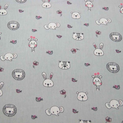 Cabeças animais fundo cinza  712204