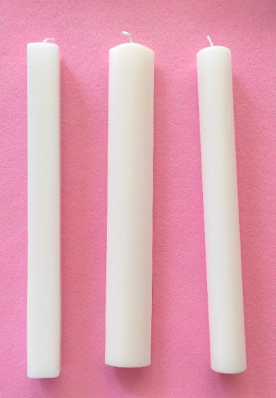 Vela para Batizado sem verniz