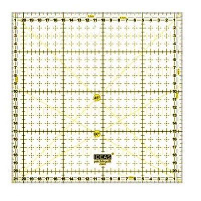 Régua Patchwork 21x21cm